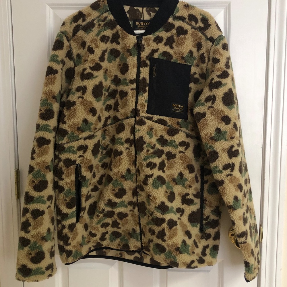 Men’s Burton Grove Full-Zip Fleece in “Duck Camo”